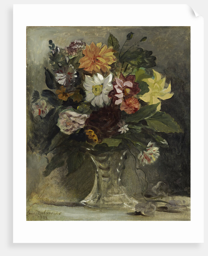 A Vase of Flowers by Eugene Delacroix